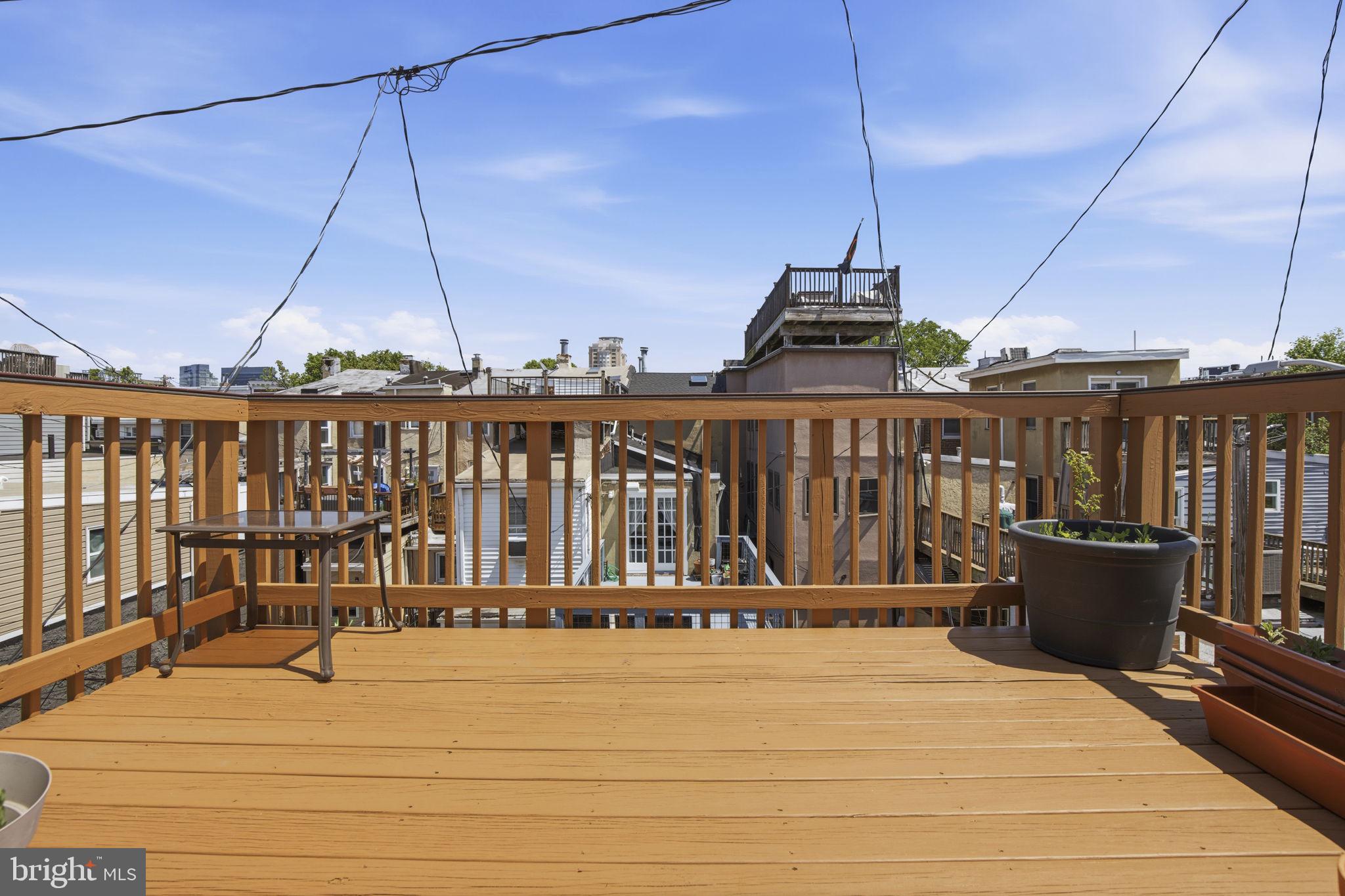 1131 William Street Baltimore, MD 21230 - Photo 22 of 40 Private Deck Off of Third Bedroom