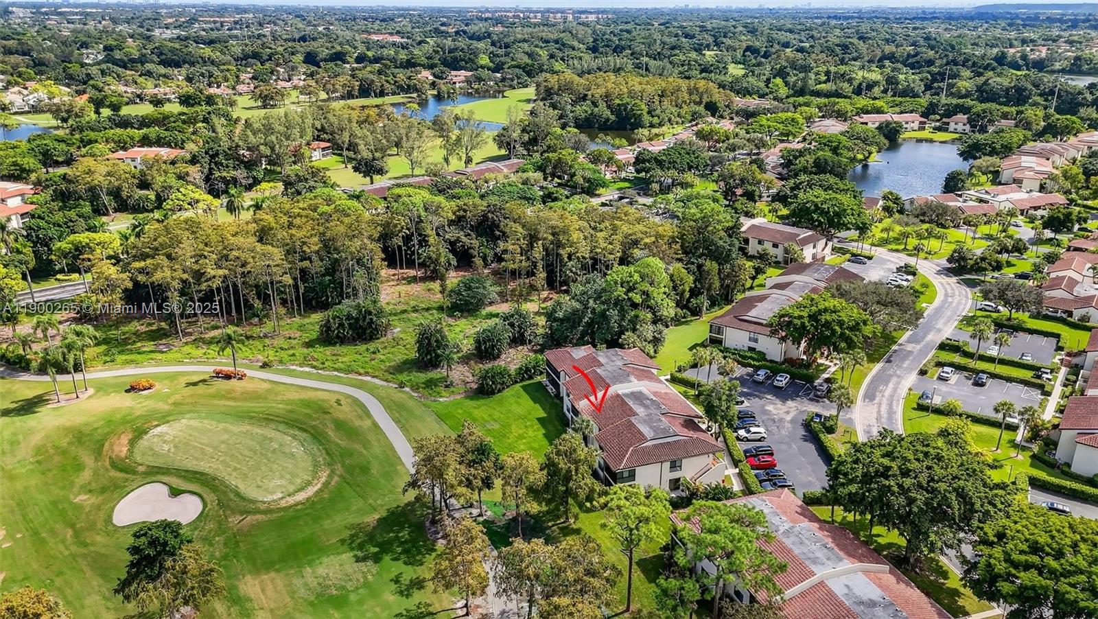 21860 Arriba Real, Unit 4D Boca Raton, FL 33433 - Photo 37 of 55 an aerial view of residential house with outdoor space and swimming pool