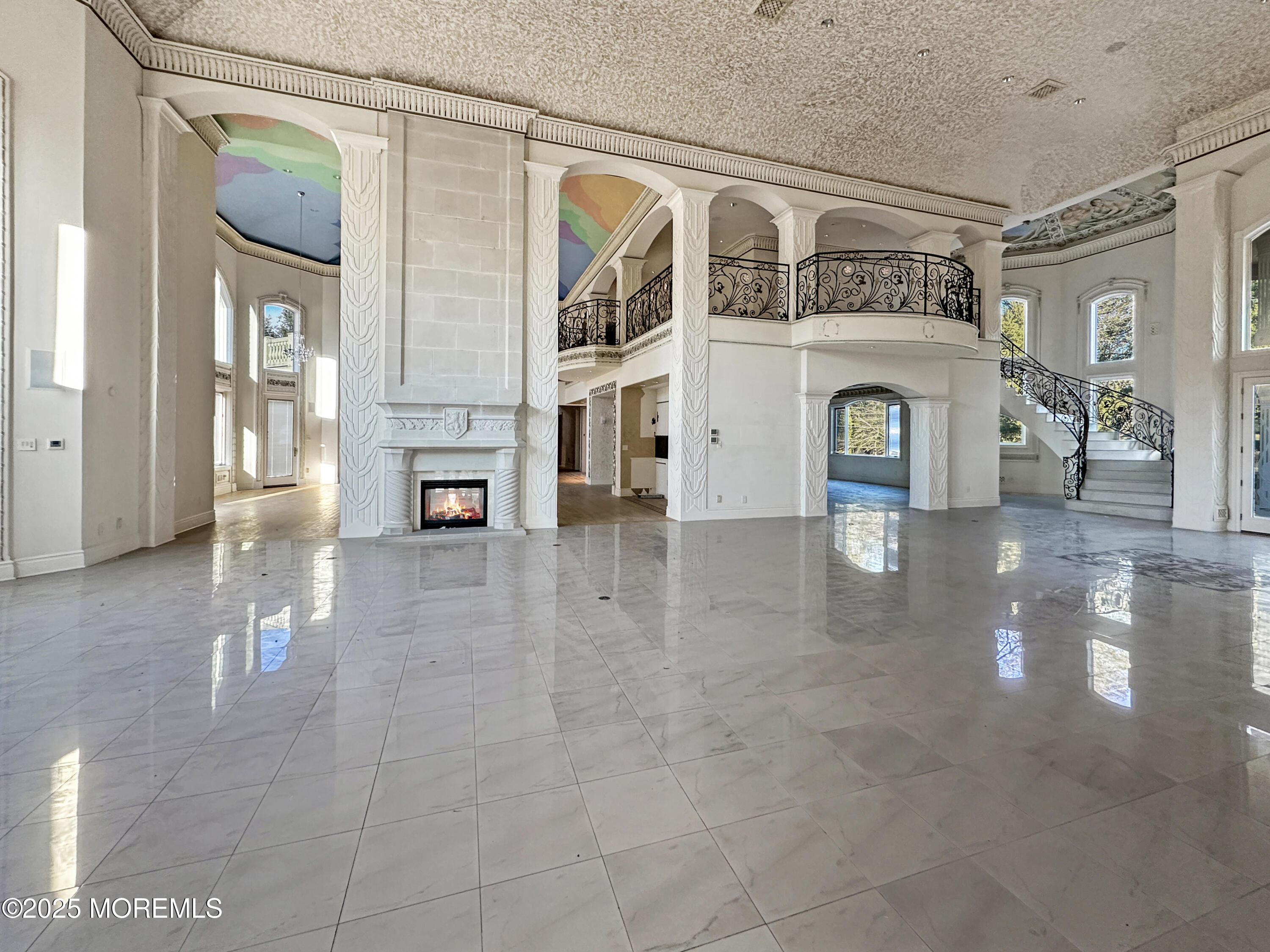 105 Middletown Road Holmdel, NJ 07733 - Photo 41 of 54 a view of living room kitchen with stainless steel appliances cabinets and living room view