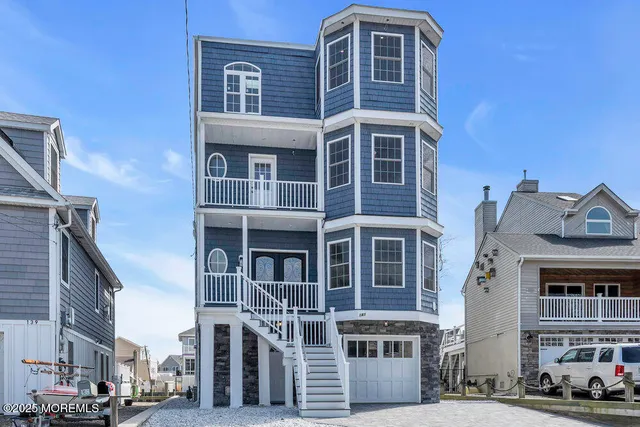 a view of a building with a street