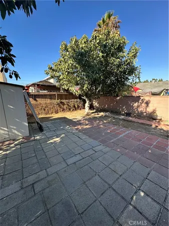 a backyard of a house