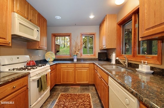 3630 South Massbach Road Stockton, IL 61085 - Photo 2 of 25 a kitchen with stainless steel appliances granite countertop a stove a sink and a granite counter tops