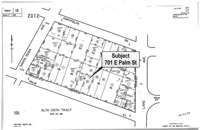 $499,000 | 701 East Palm Street, Altadena, CA 91001