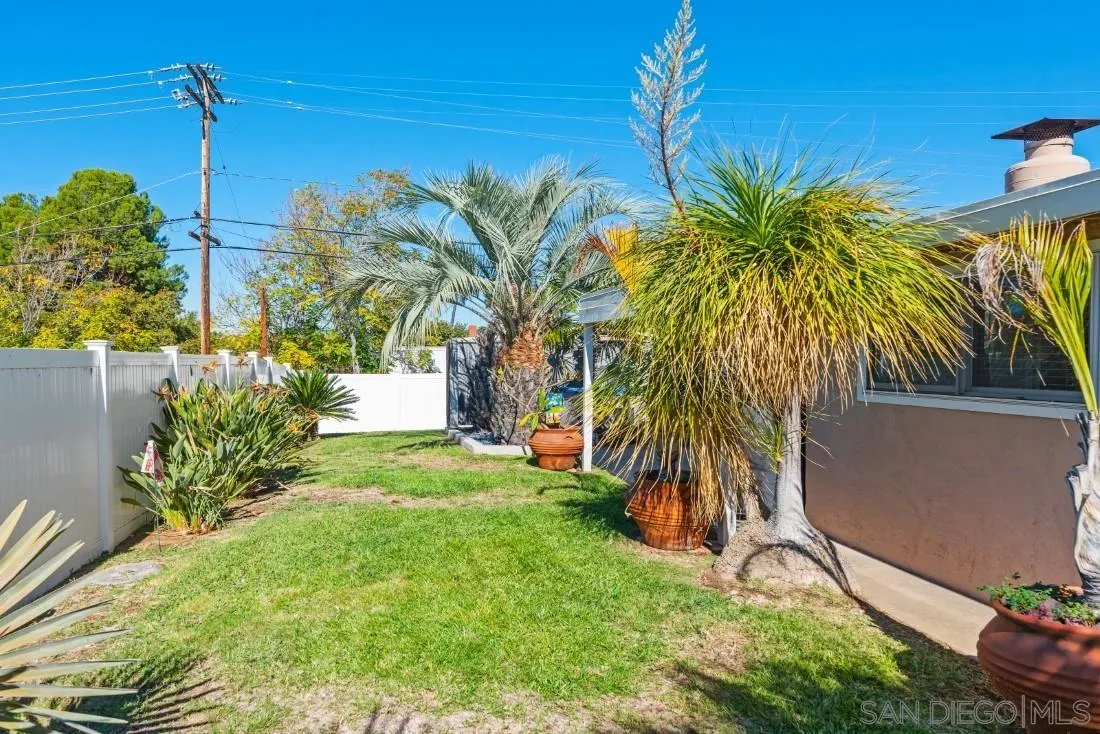 13850 Frame Road Poway, CA 92064 - Photo 43 of 44 a view of a yard with a palm tree