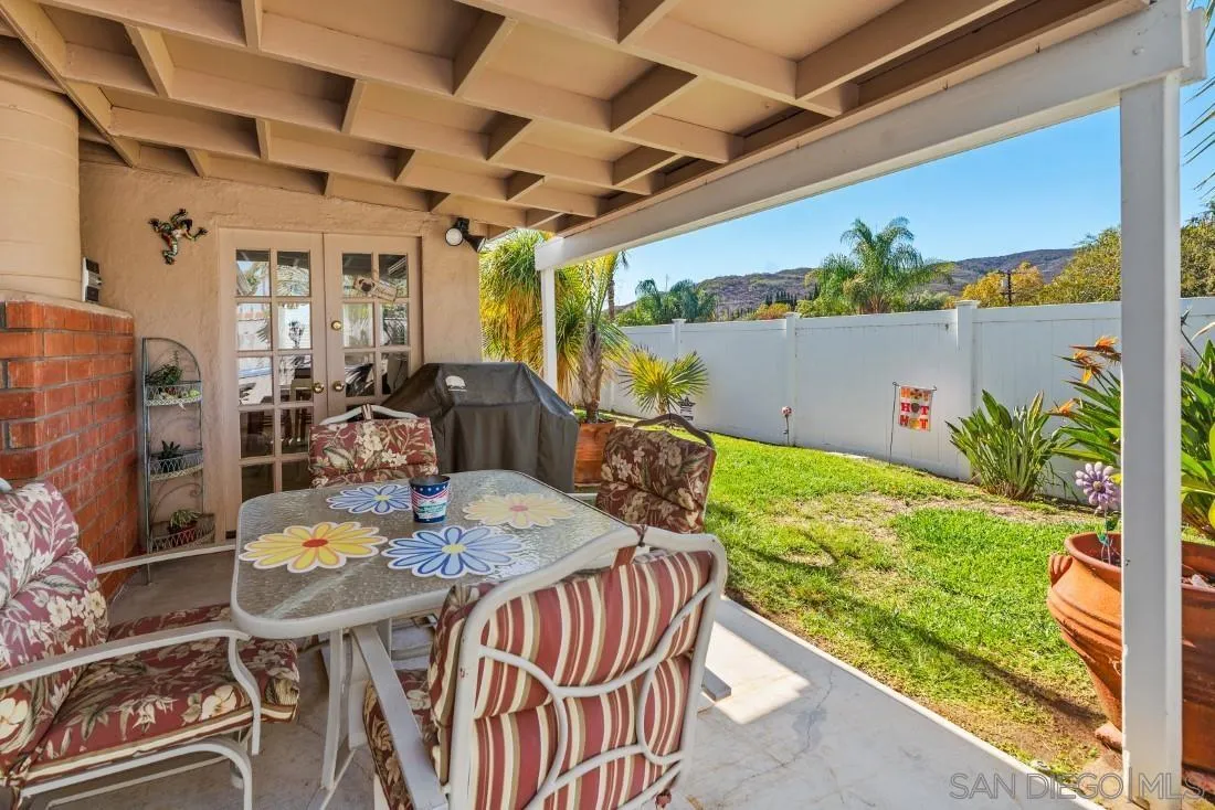 13850 Frame Road Poway, CA 92064 - Photo 44 of 44 a outdoor dining space with furniture and garden view