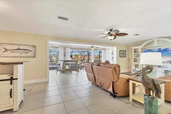 a living room with furniture and a view of living room