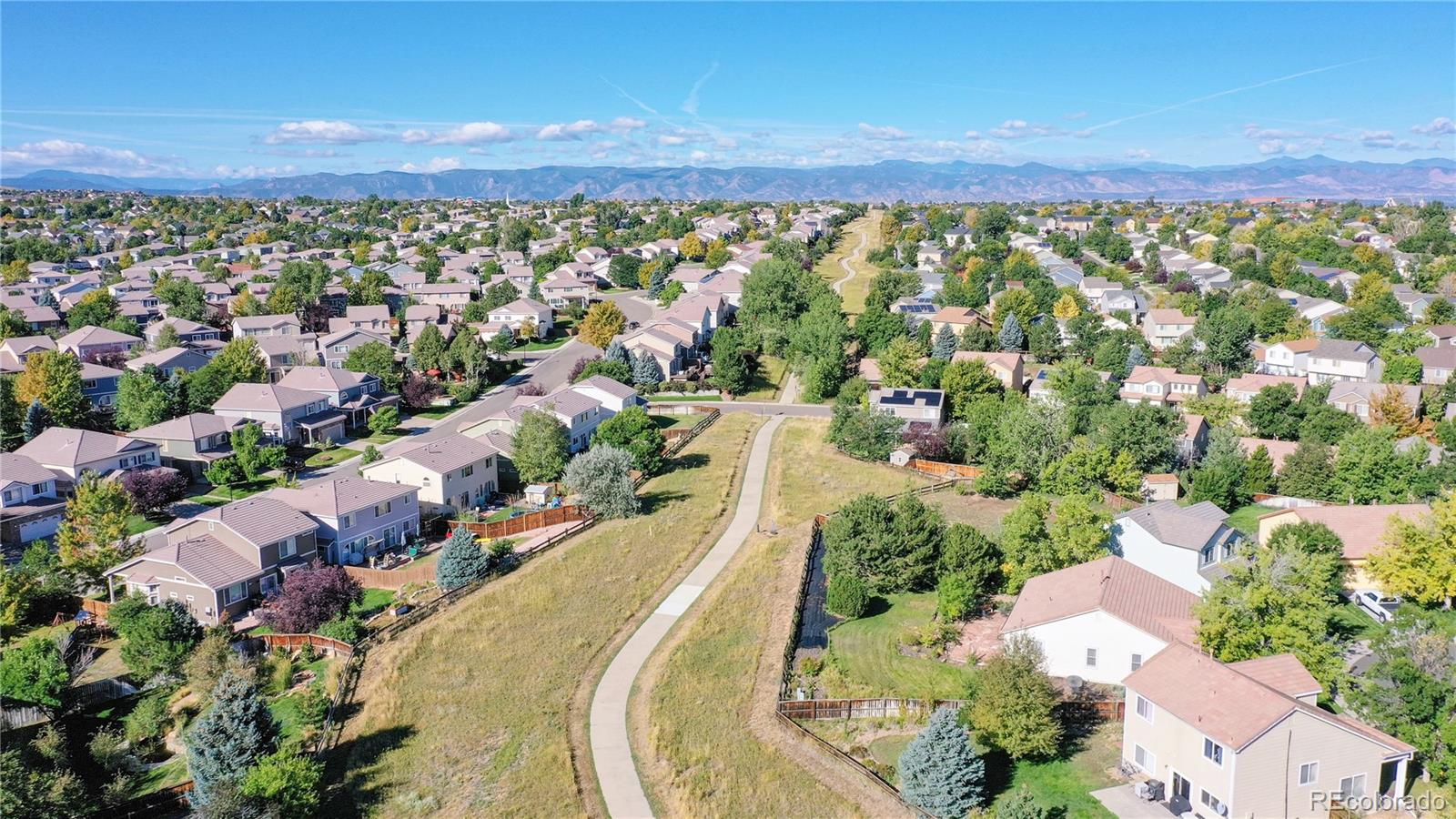 4841 Tarcoola Lane Highlands Ranch, CO 80130 - Photo 35 of 39 an aerial view of a city