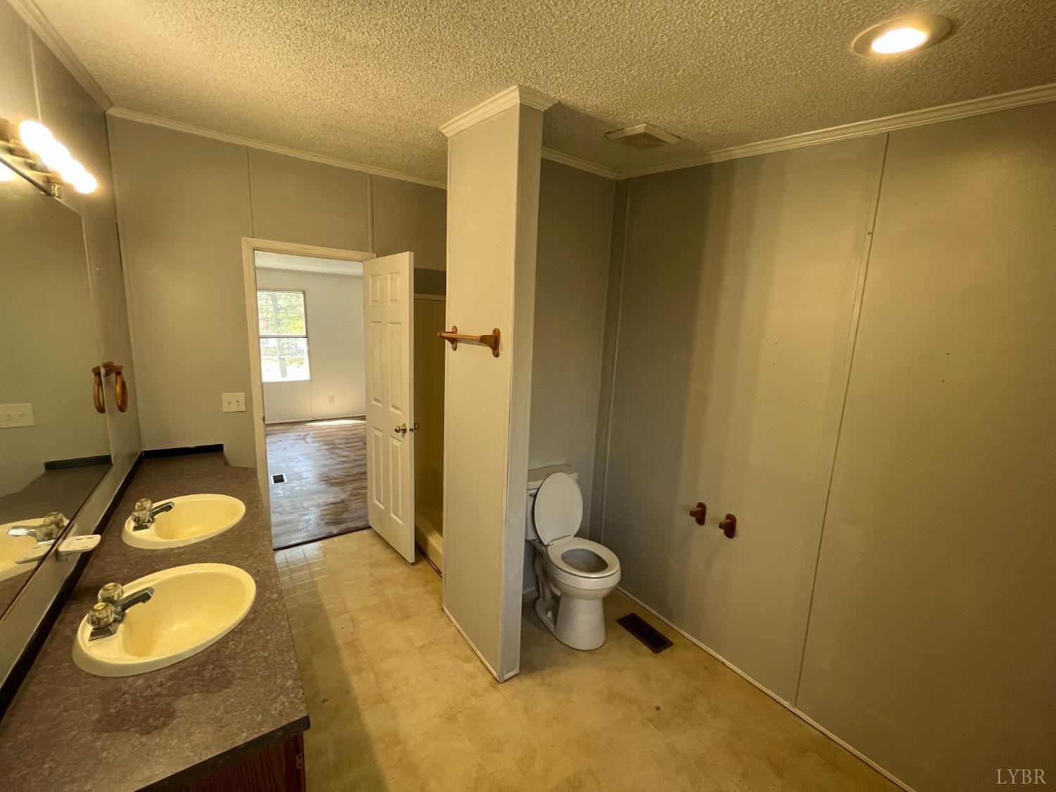 33 Pin Oak Court Evington, VA 24550 - Photo 6 of 19 a bathroom with a granite countertop sink mirror vanity and toilet