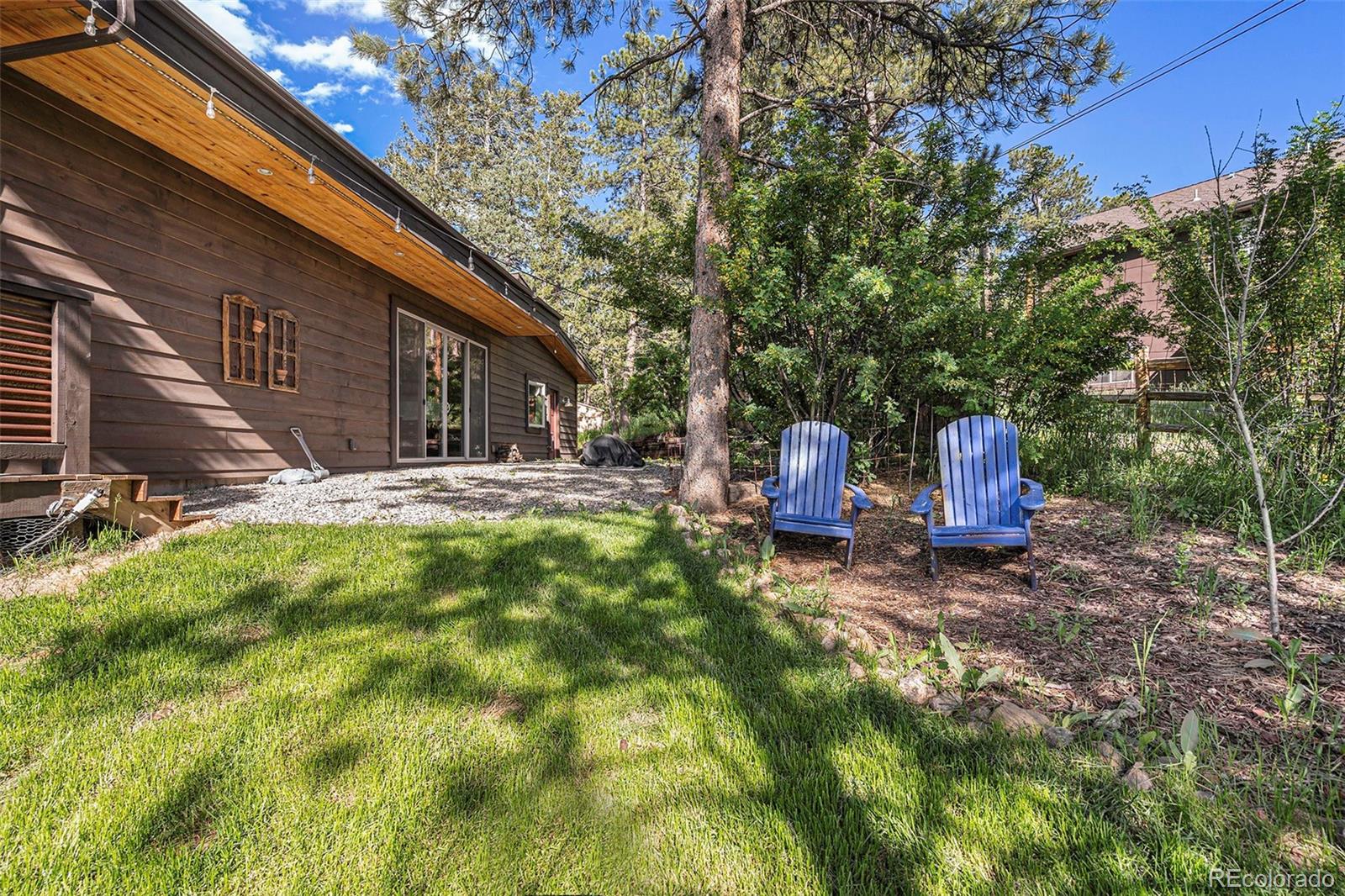 4650 Forest Hill Road Evergreen, CO 80439 - Photo 31 of 36 a view of backyard with trees