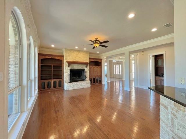 4026 Howard Road Waxahachie, TX 75165 - Photo 17 of 37 a view of an empty room with wooden floor and a window