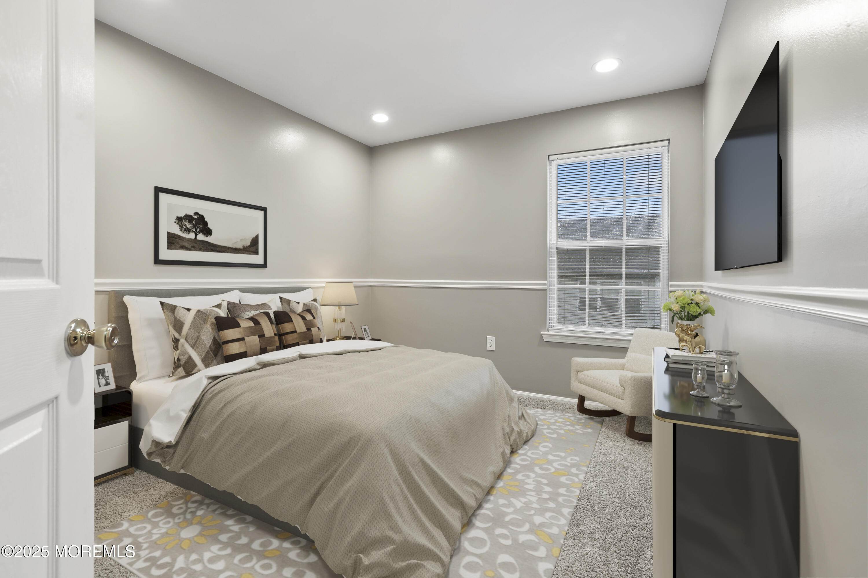 1707 Ridgeview Court, Unit 1707 Parlin, NJ 08859 - Photo 17 of 22 a bedroom with a bed and wooden floor