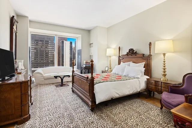 a view of city with tall buildings