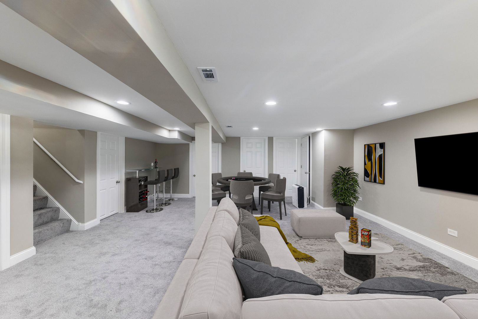 7914 South Troy Street Chicago, IL 60652 - Photo 20 of 35 a living room with furniture and a flat screen tv