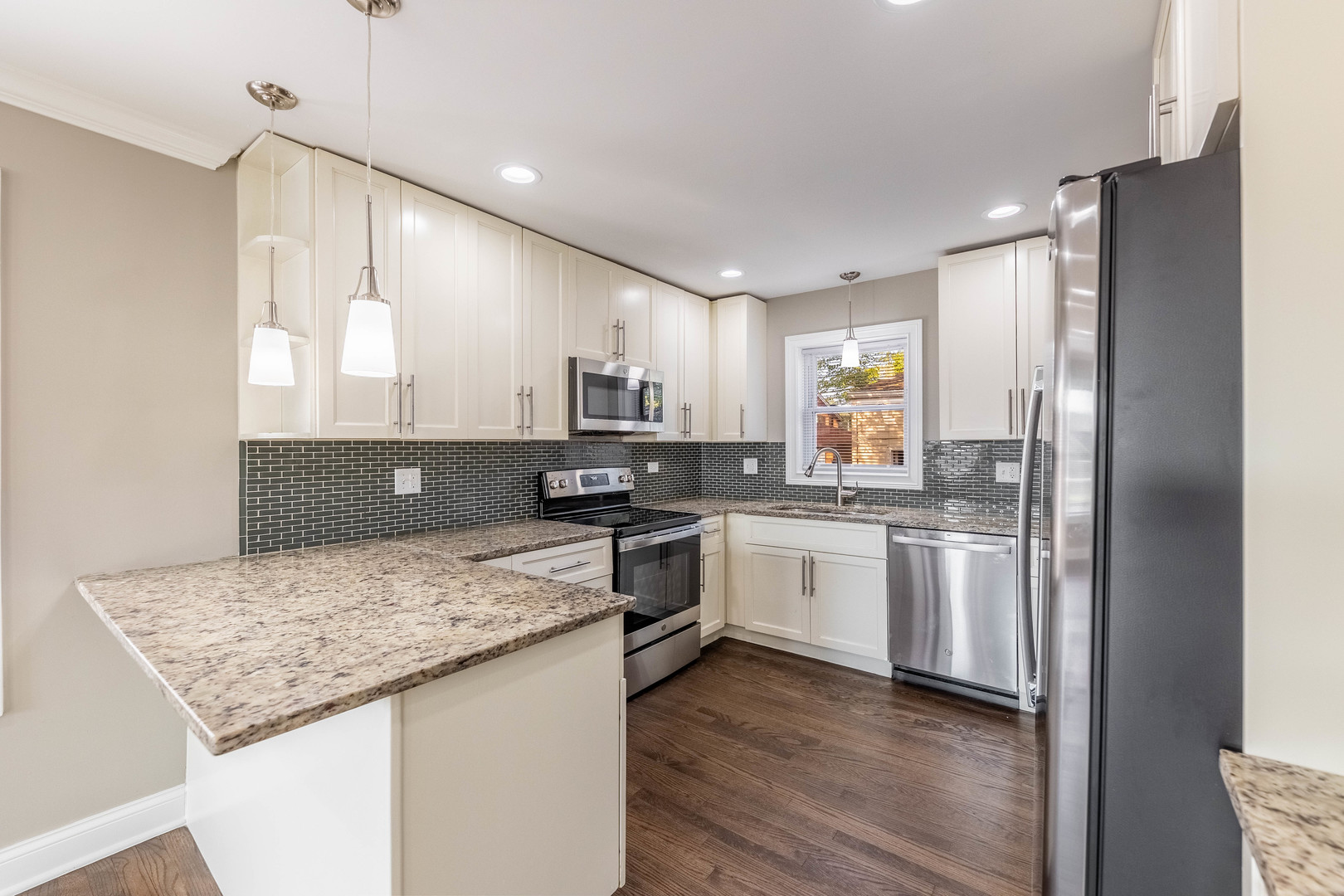 7914 South Troy Street Chicago, IL 60652 - Photo 8 of 35 a kitchen with a refrigerator sink and cabinets