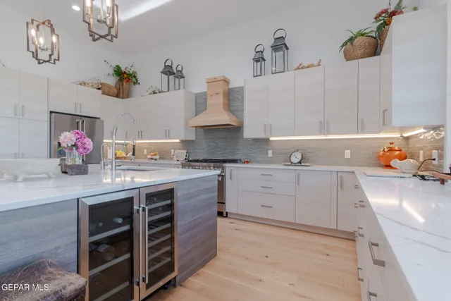 a view of a workspace room with wooden floor