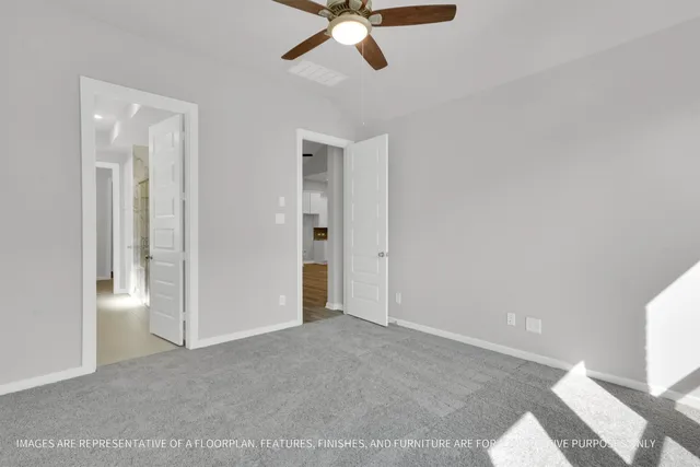 a view of an empty room