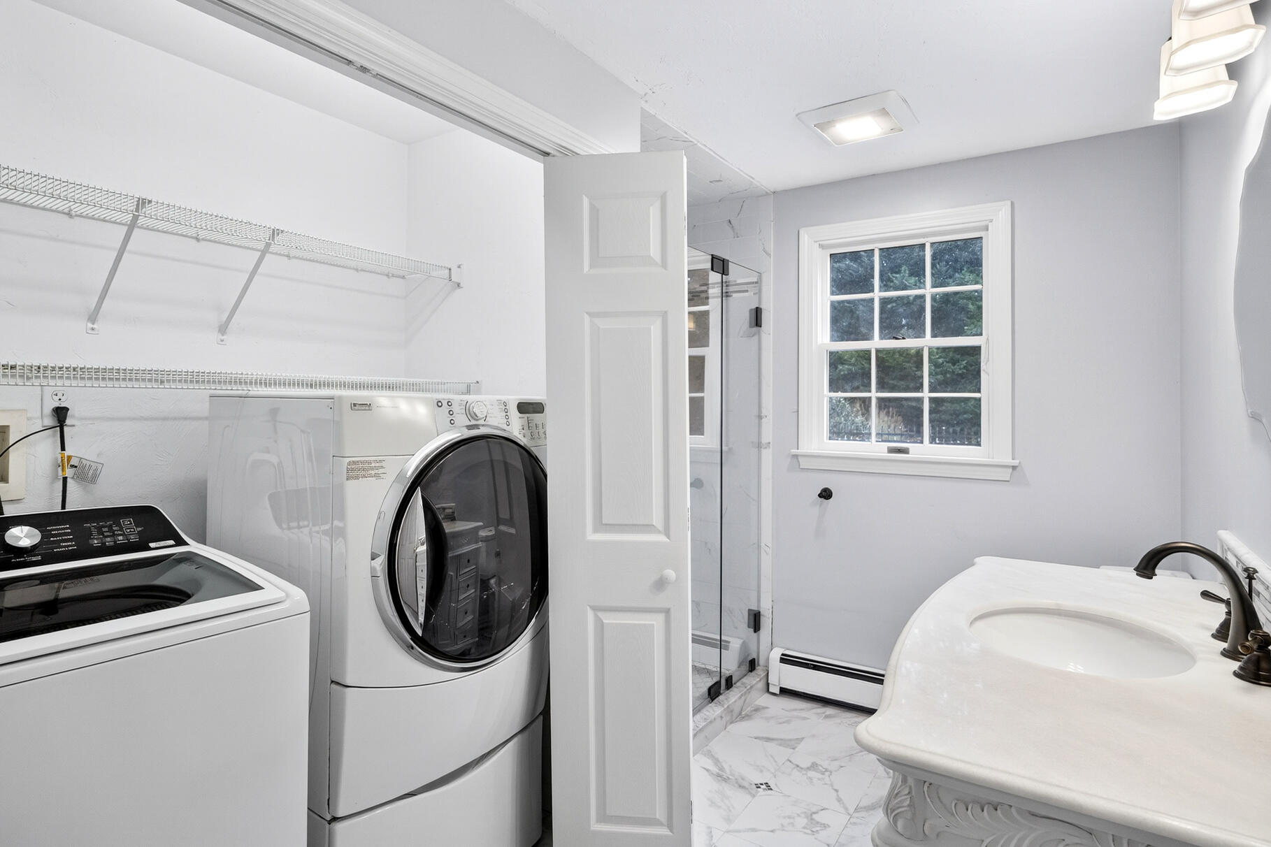 30 Fox Crossing Road Brewster, MA 02631 - Photo 26 of 36 a utility room with sink dryer and washer