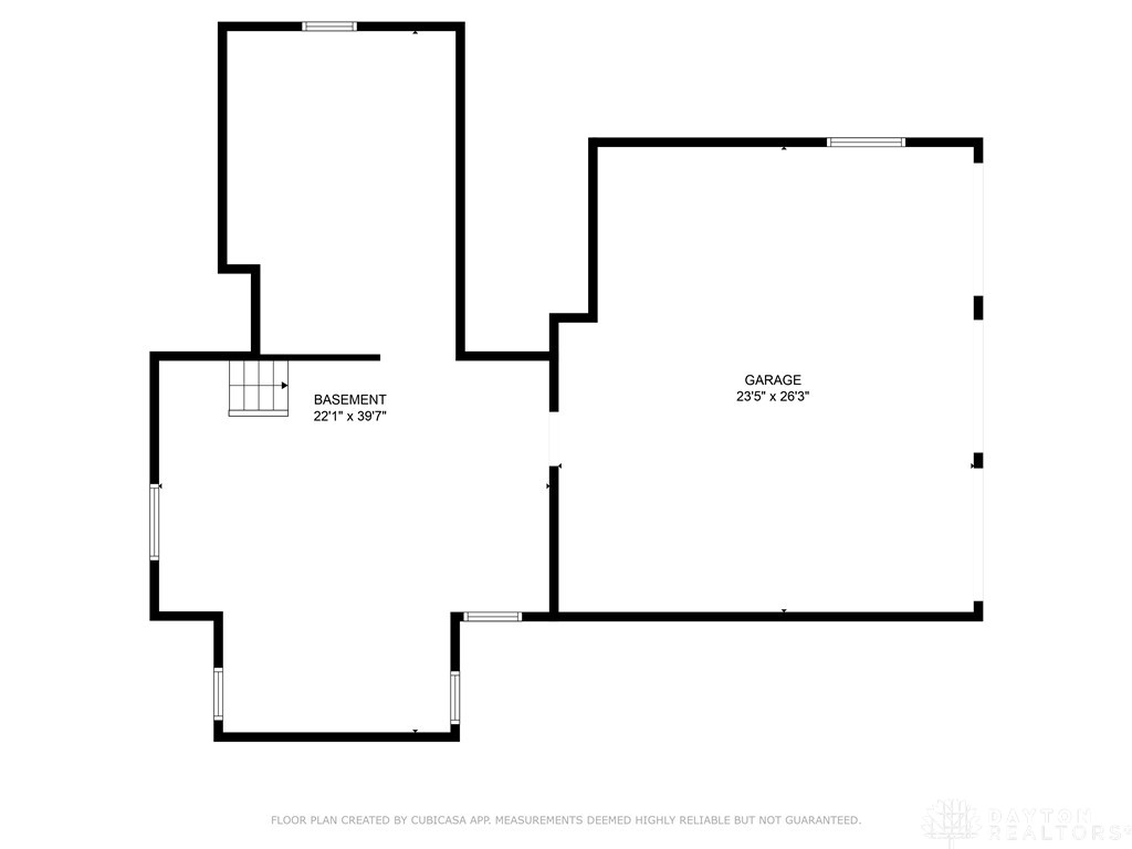 2420 Ridgeway Road Dayton, OH 45419 - Photo 62 of 62 Basement and Garage Floor Plan
