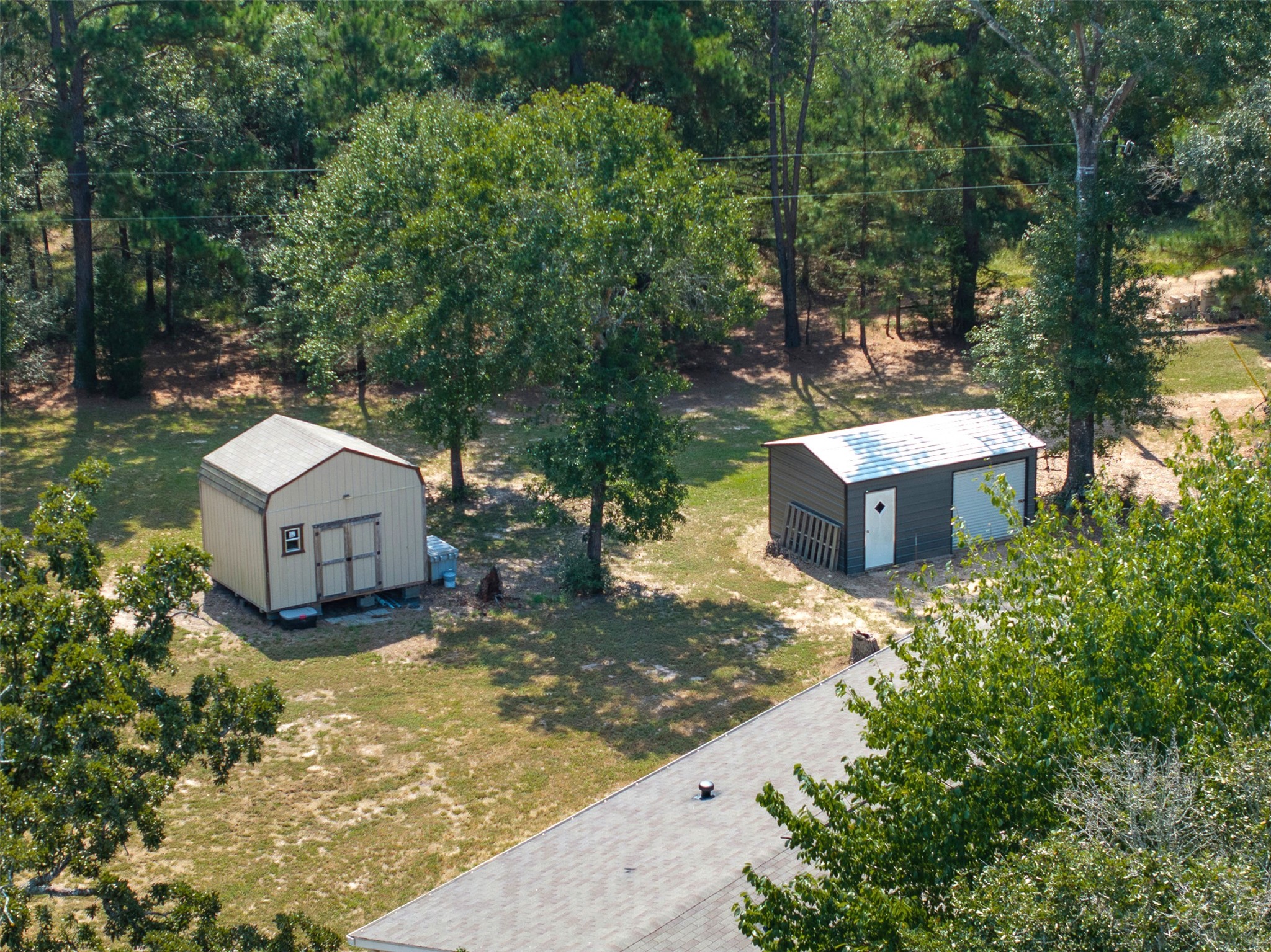 1047 Jimbob Lane New Ulm, TX 78950 - Photo 7 of 13 Aerial of outbuildings