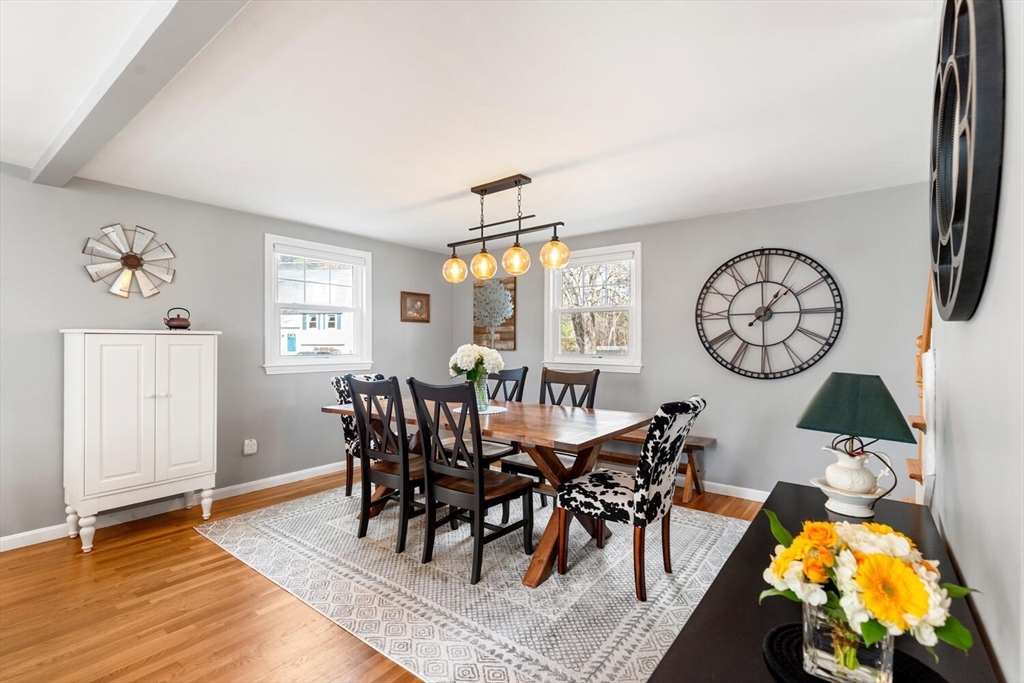 19 Dustin Young Lane Billerica, MA 01821 - Photo 10 of 37 a view of a dining room with furniture window and wooden floor