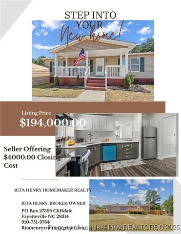 $194,000 | 1809 O'Bannon Drive, Raeford, NC 28376