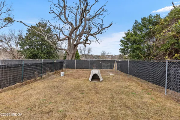 a backyard of a house