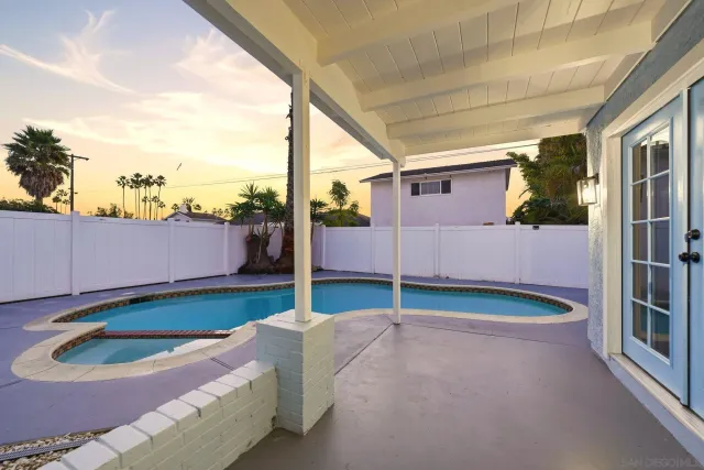 a backyard of a house