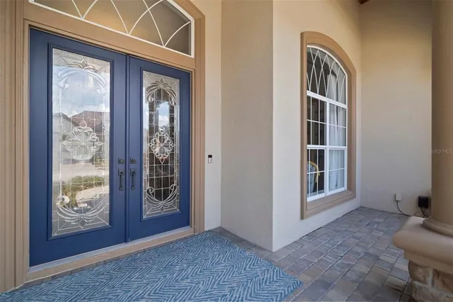 a view of an entryway door