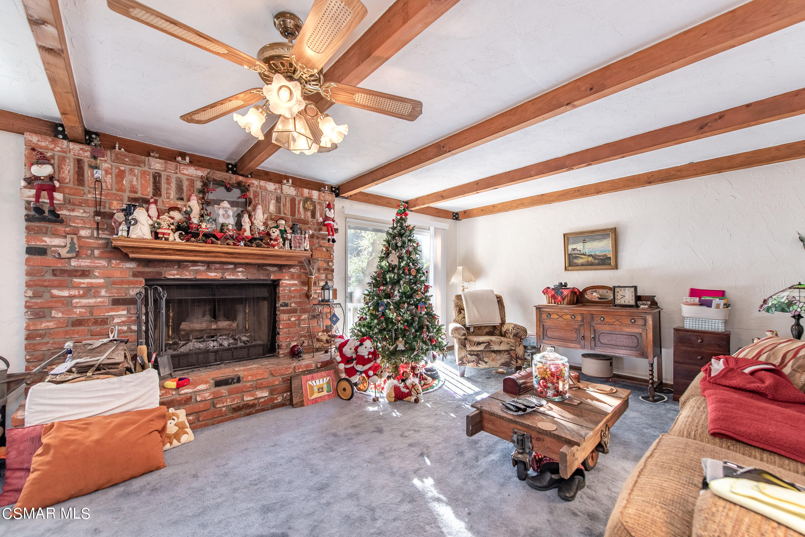 1074 Katherine Road Simi Valley, CA 93063 - Photo 14 of 80 a living room with furniture and a fireplace