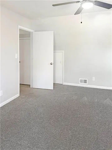 a view of an empty room