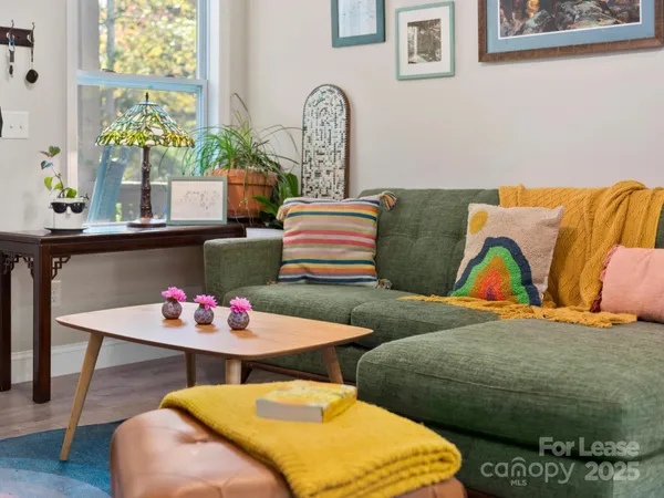 a bedroom with furniture and a bed
