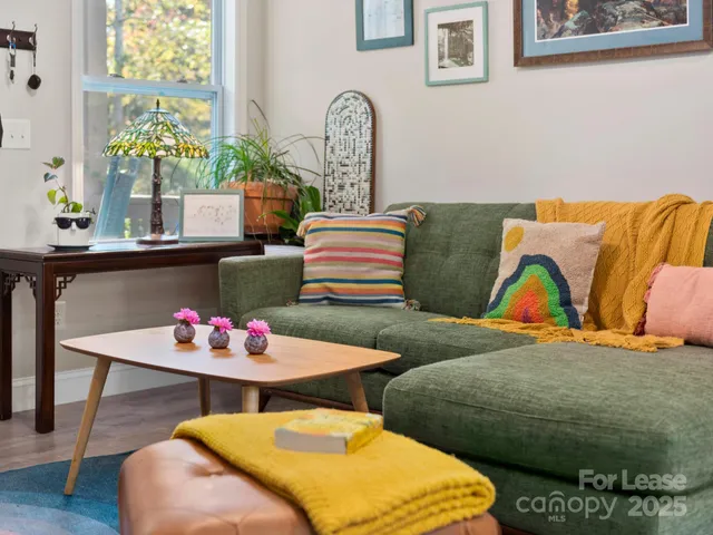 a bedroom with furniture and a bed