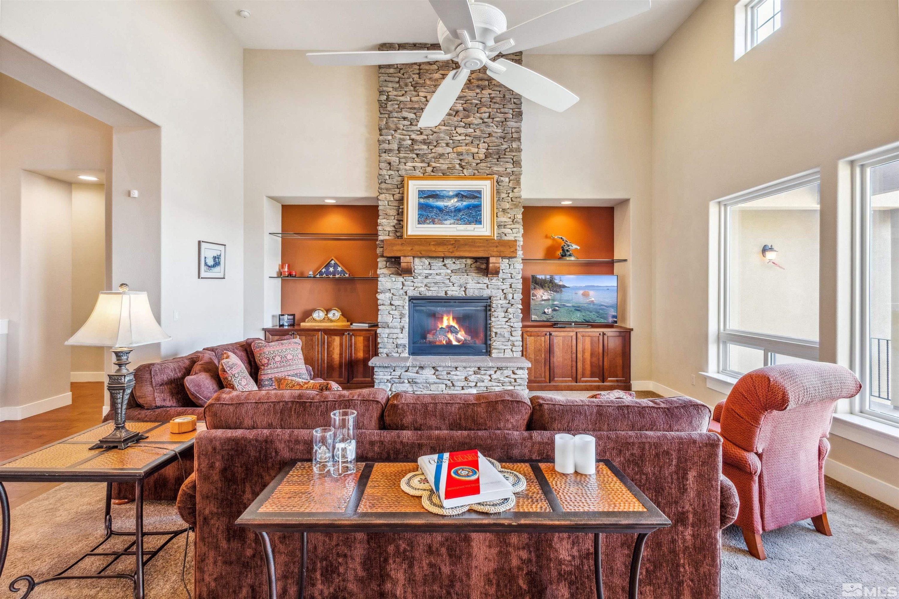 3705 Boulder Patch Reno, NV 89511 - Photo 15 of 41 a living room with furniture and a fireplace