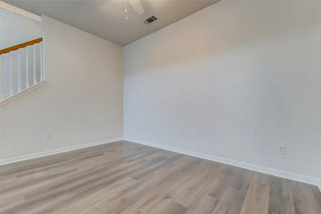 a view of an empty room