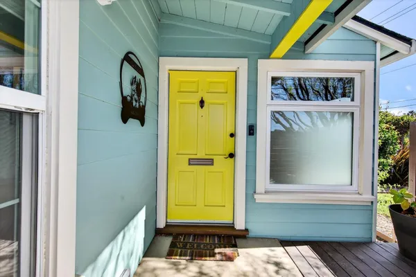 a view of a chairs in patio of the house