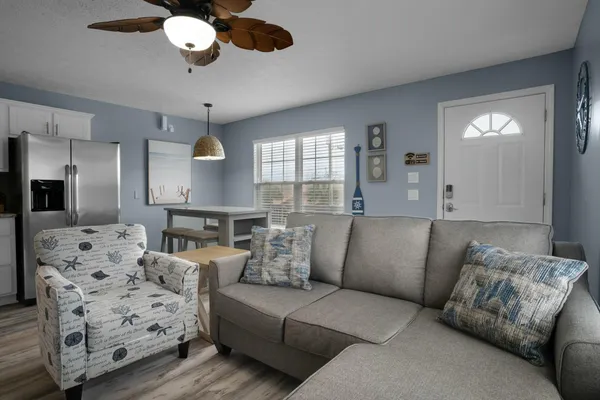 an aerial view of a city