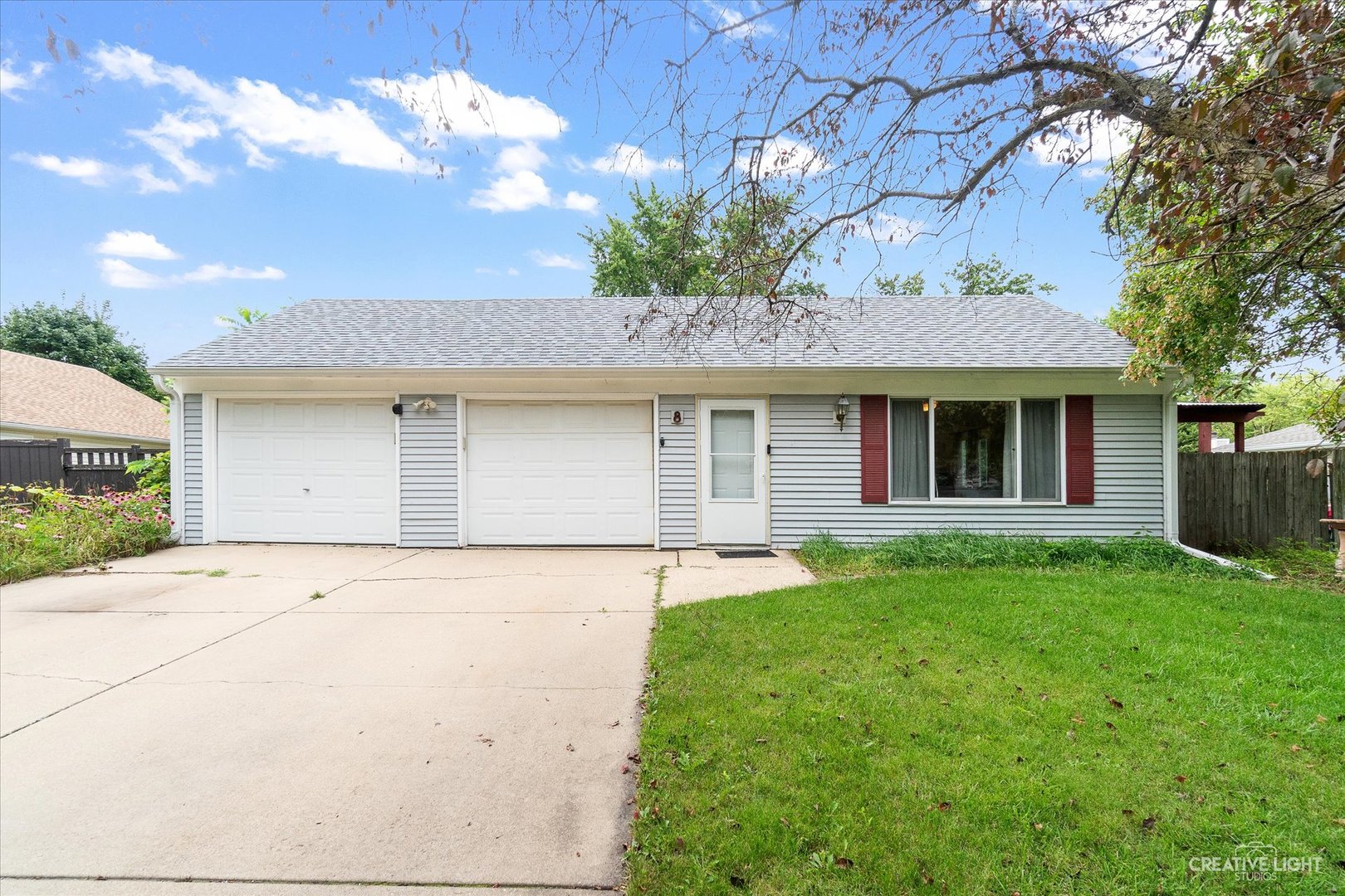 a front view of house with yard