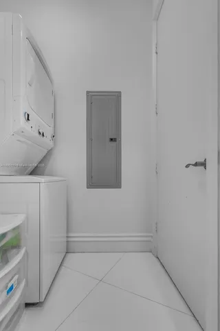 a bathroom with a window