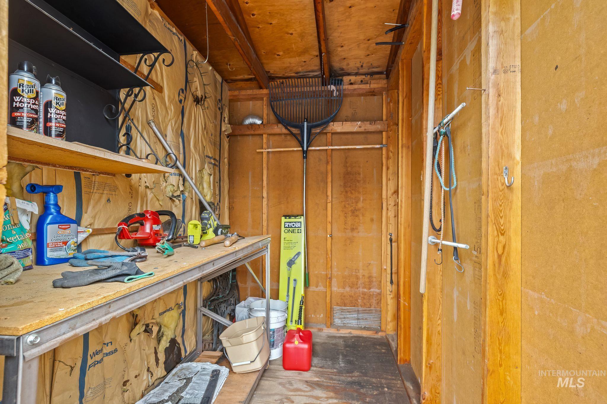 1721 3rd Street Lewiston, ID 83501 - Photo 22 of 45 Utility shed interior featuring exposed wood framing and insulation