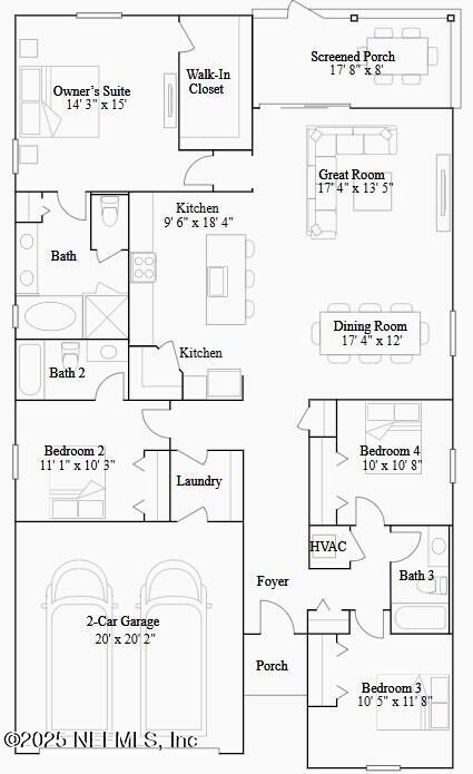122 Bluegrass Way St. Augustine, FL 32092 - Photo 30 of 30 Trevi II Floorplan