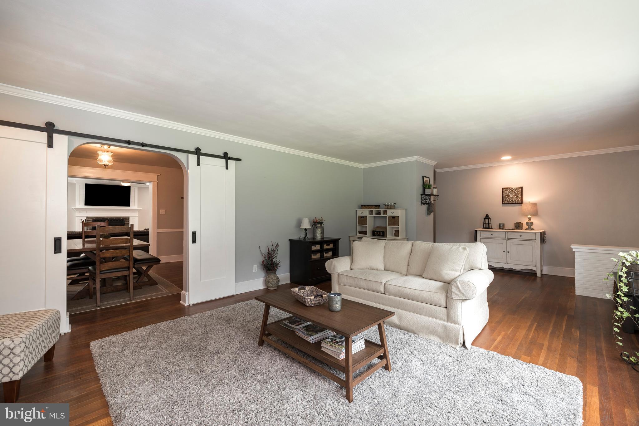 130 West Hillendale Road Kennett Square, PA 19348 - Photo 6 of 53 Living Room with sliding barn doors