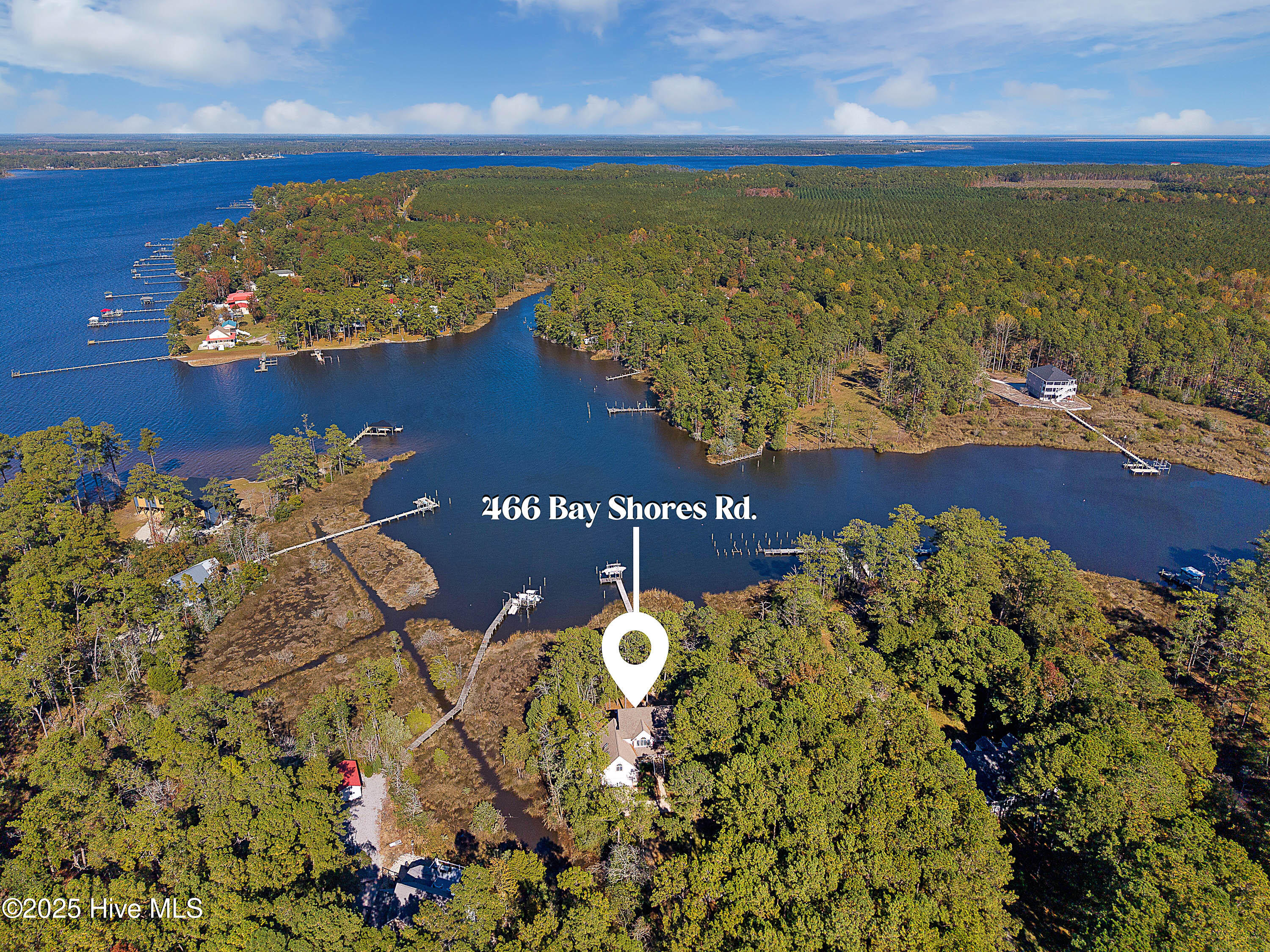 466 Bay Shores Road Merritt, NC 28556 - Photo 40 of 44 Aerial View / Waterview