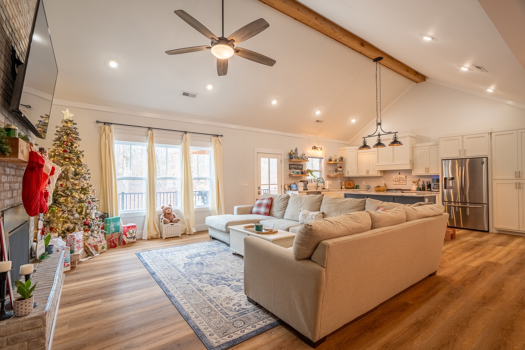 54 Spring Drive Killen, AL 35645 - Photo 14 of 75 a living room with furniture and a flat screen tv