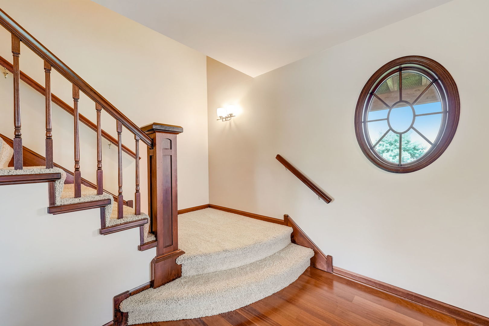 4234 East 12000th Road North Peotone, IL 60468 - Photo 17 of 62 a view of staircase with white walls and a window