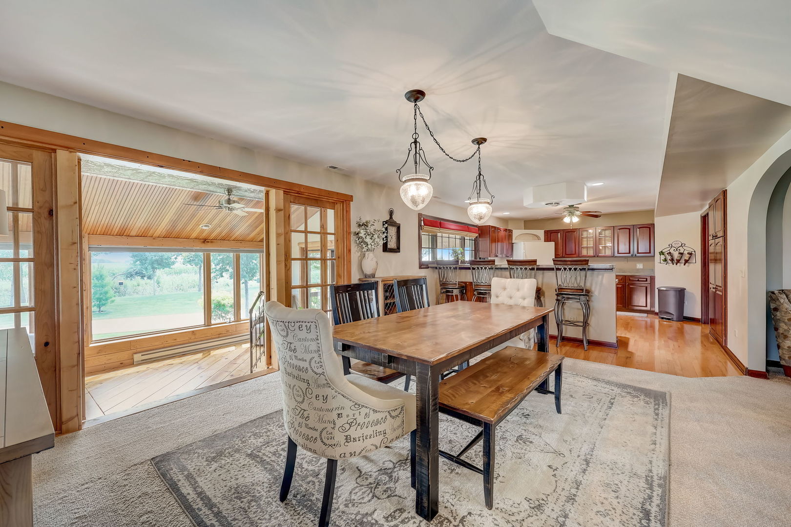4234 East 12000th Road North Peotone, IL 60468 - Photo 22 of 62 a dining room with furniture and wooden floor