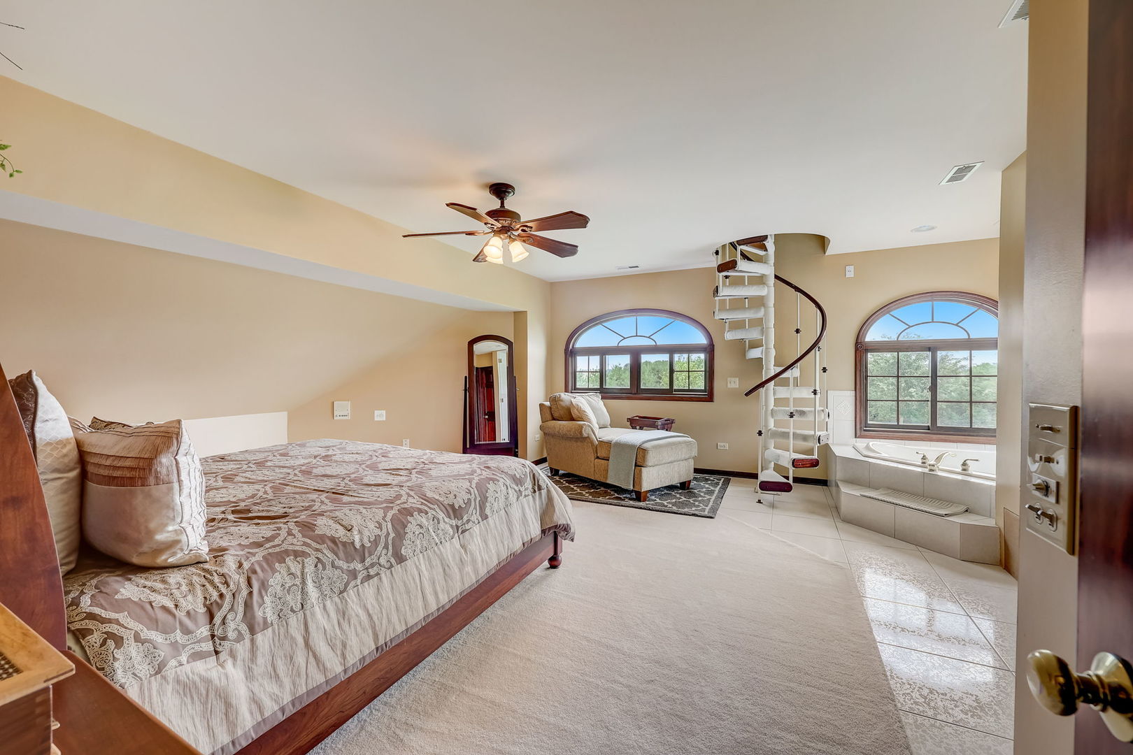 4234 East 12000th Road North Peotone, IL 60468 - Photo 33 of 62 a bedroom with a bed and couch