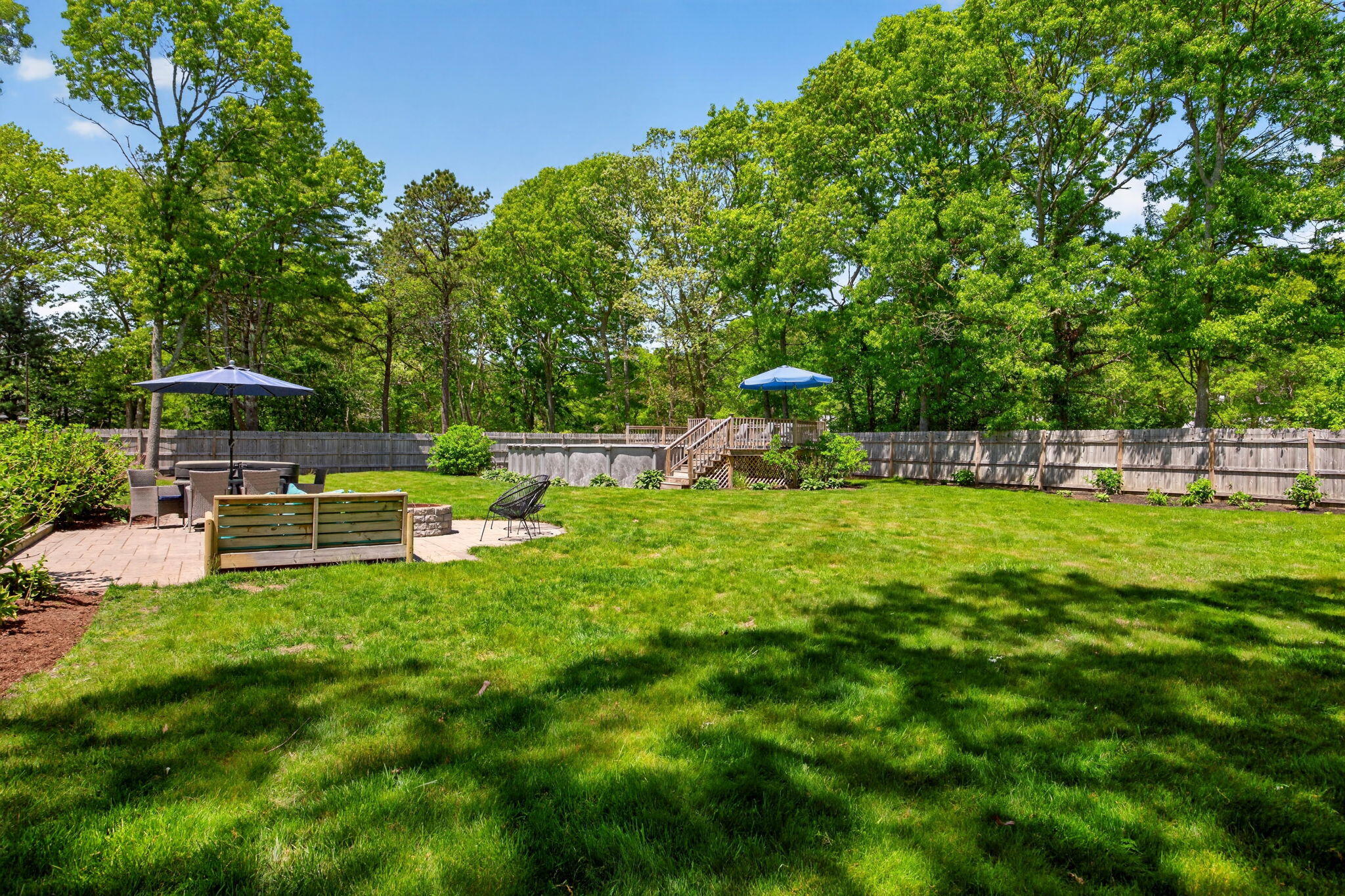 12 Sarah Lawrence Road Sandwich, MA 02563 - Photo 44 of 54 a view of backyard with a garden and entertaining space