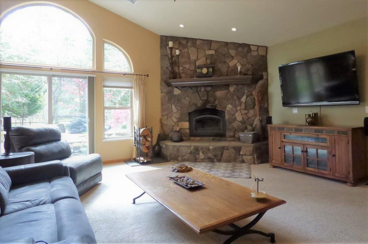 243 Cedar Flat Road Williams, OR 97544 - Photo 14 of 58 Living Room Fireplace