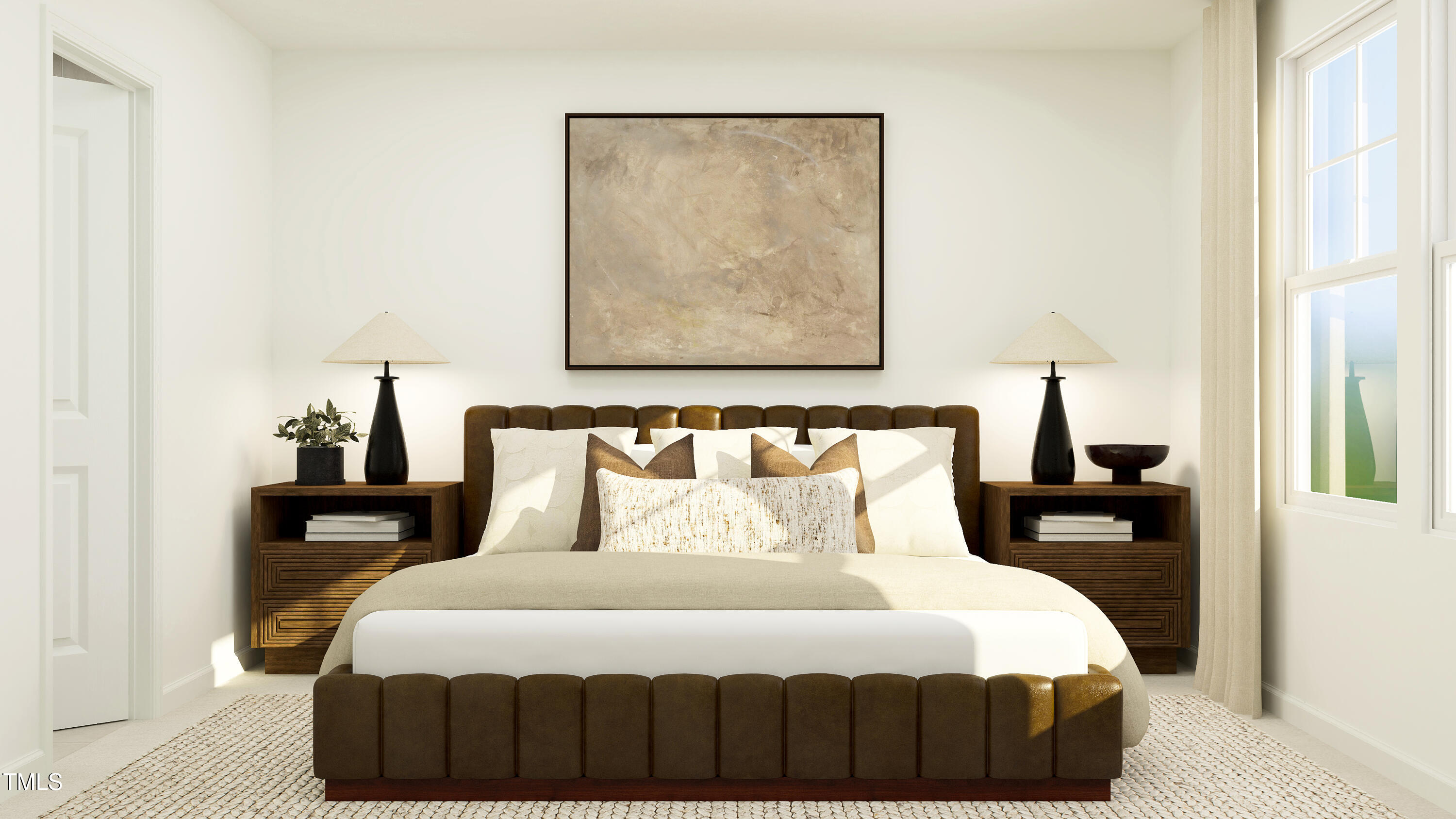 3600 Elm Grv Lane Raleigh, NC 27604 - Photo 18 of 23 a bedroom with bed and window