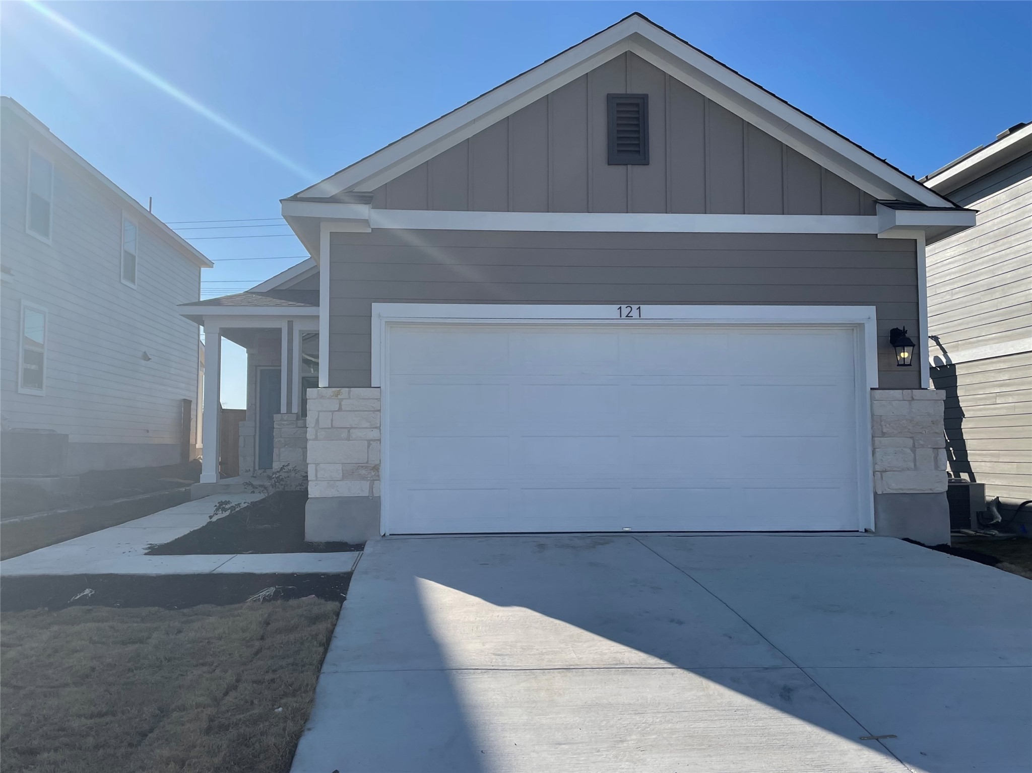 121 Old Stagecoach Road Jarrell, TX 76537 - Photo 1 of 1 a front view of a house with garage